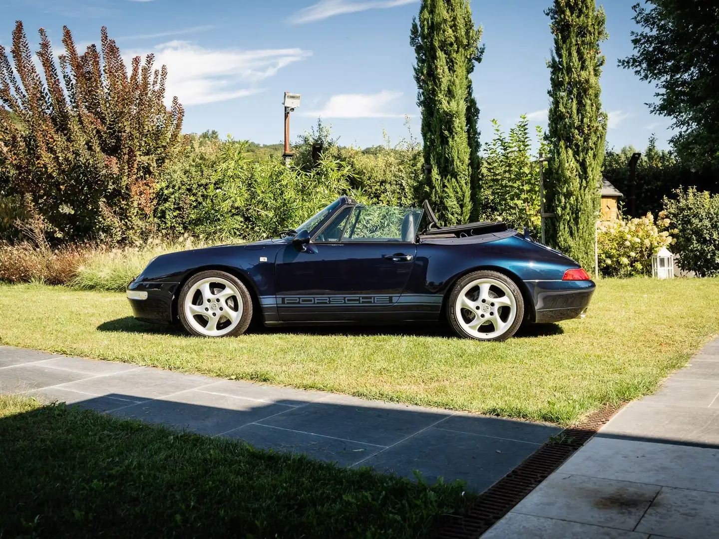 Porsche 993 Carrera 2 Cabrio RESTAURO COMPLETO Blu/Azzurro - 2