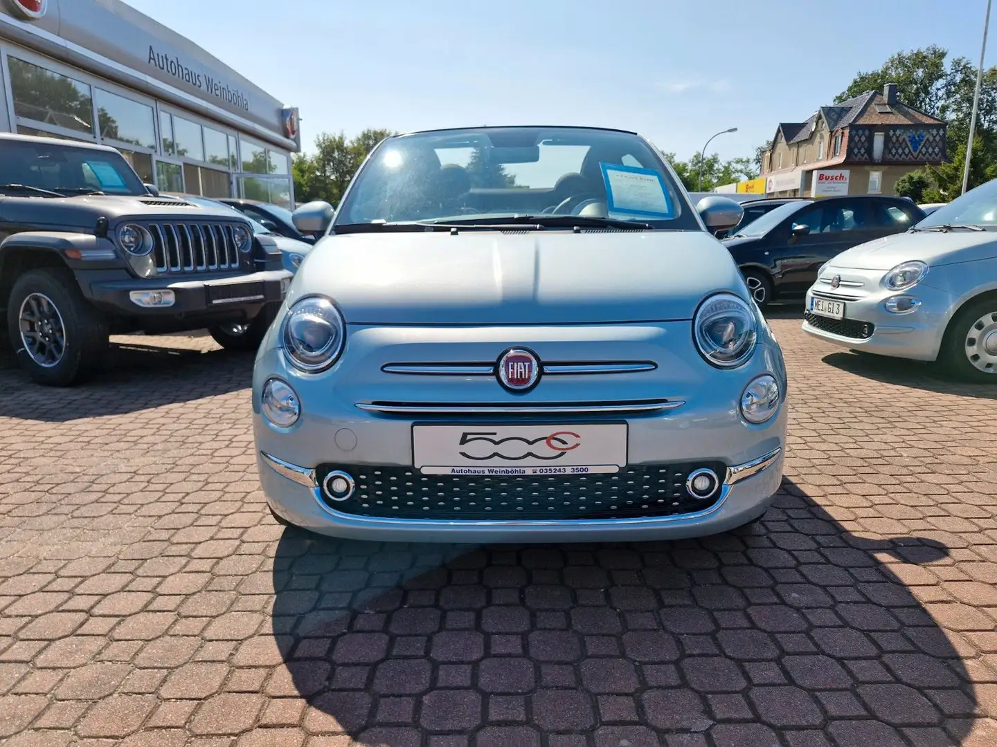 Fiat 500C 500 Cabrio Dolcevita Navi Klimaaut LM Blau - 2