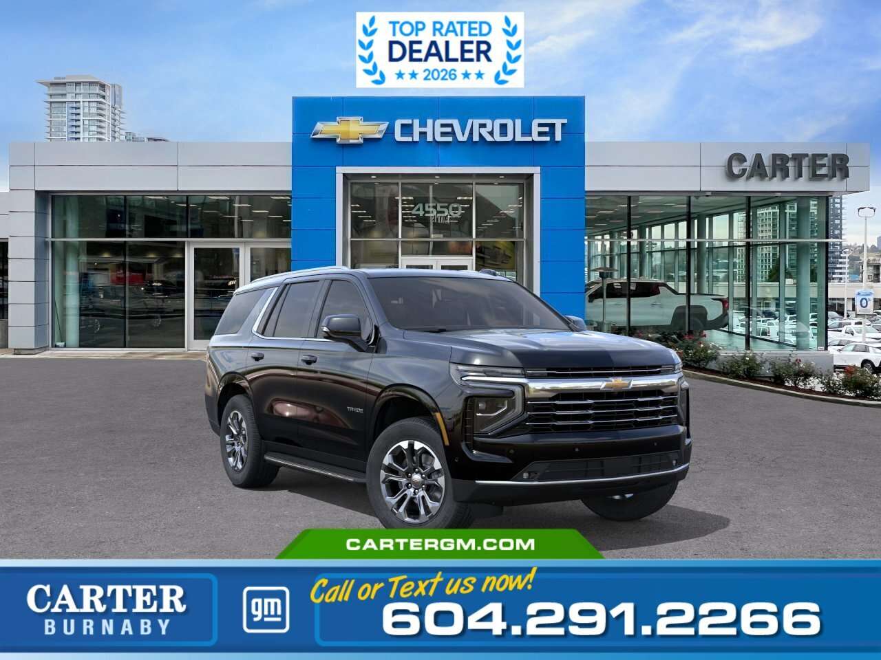 Black 2026 Chevrolet Tahoe SUV / Crossover Four-Wheel Drive Automatic
