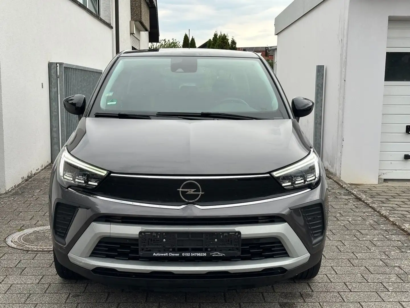 Opel Crossland X Elegance -AUTOMATIK-LED-AHK-TEMPOM-SHZ-1HAND- Grau - 1