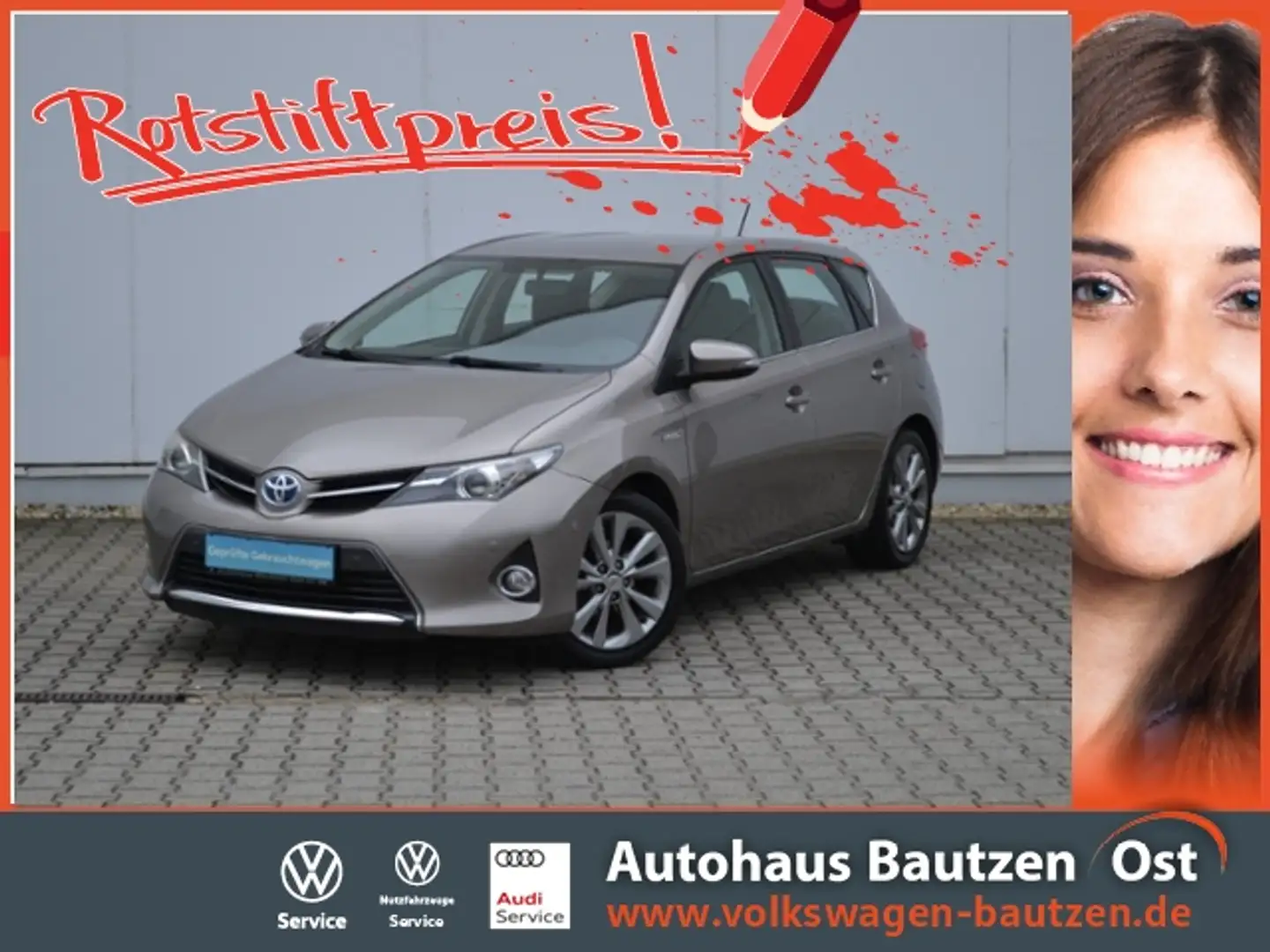 Toyota Auris 1.8 VVT-i Hybrid Life+ KOMFORT-PAKET/17-ZOLL/GRA/ Bronze - 1