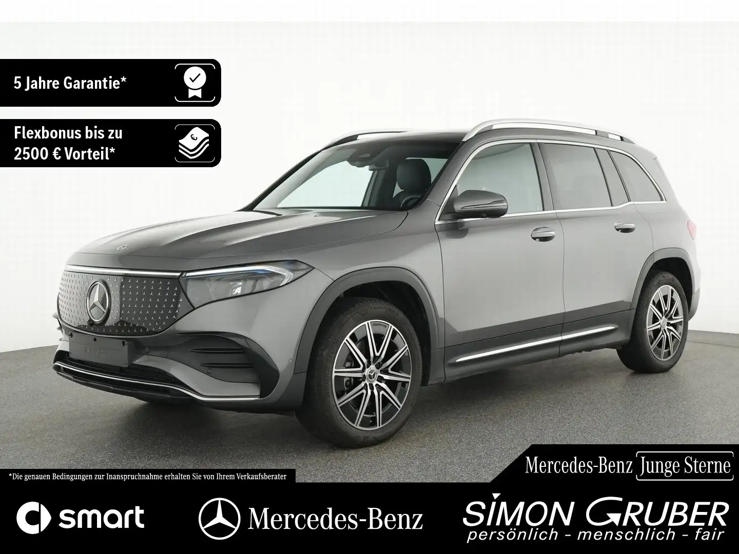 Mercedes-Benz EQB 250 + AMG HUD Burm Pano Memo 360 7Sitze Grau - 1