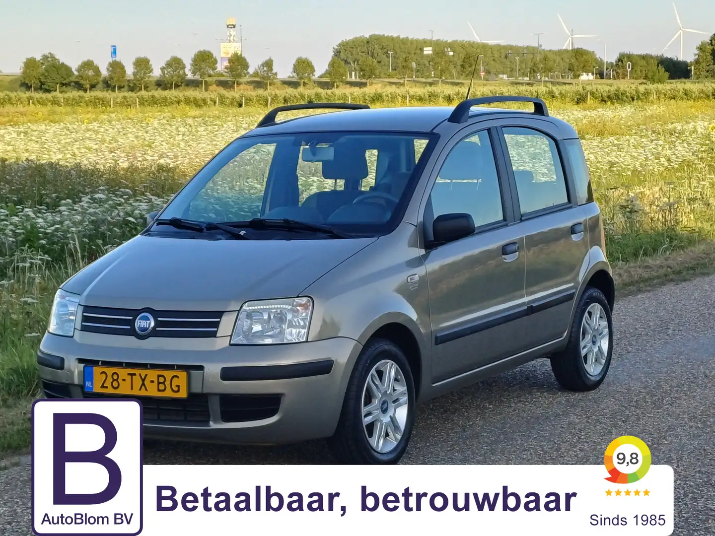 Fiat Panda 1.2 Emotion /Lage KM !/Goed onderhouden !/Clima/ Grijs - 1