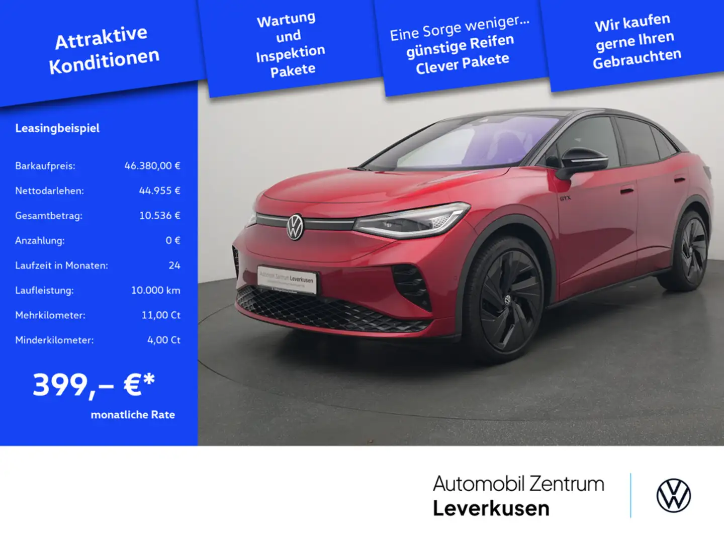 Volkswagen ID.5 GTX KAM 360° KEYLESS VIRT CARPLAY SHZ LED Noir - 1