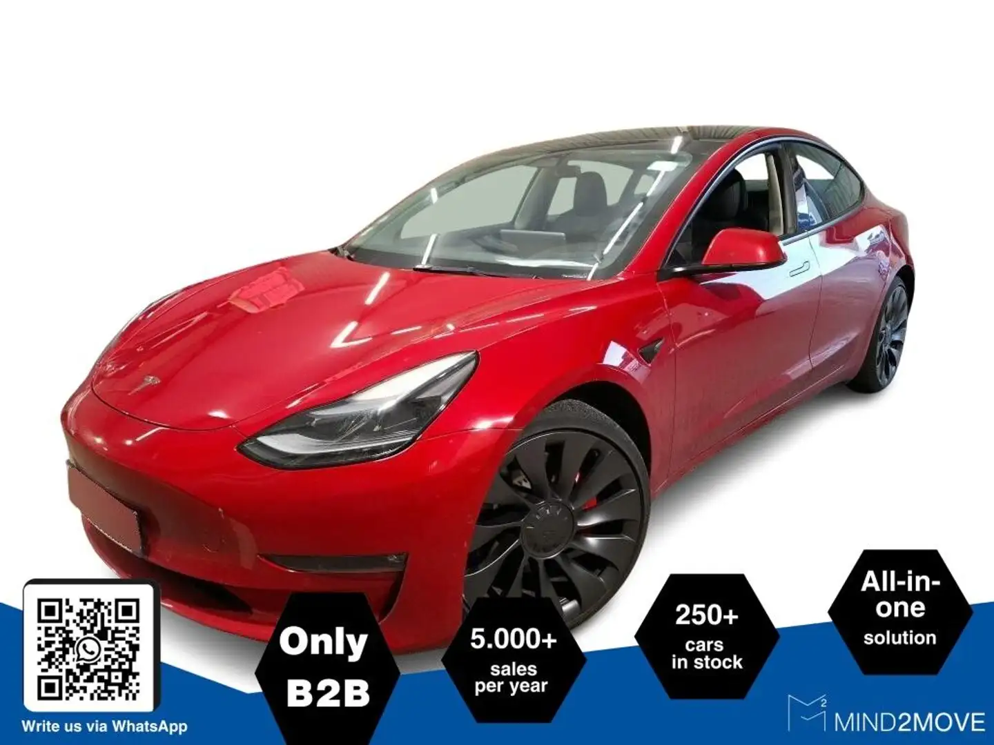 Tesla Model 3 Performance Dual AWD Rot - 2