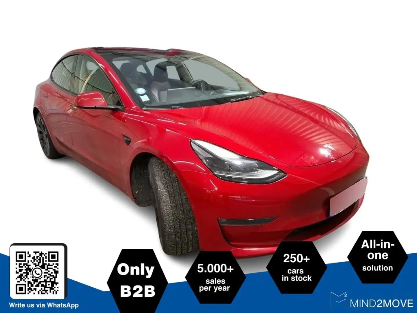 Tesla Model 3 Performance Dual AWD Rot - 1