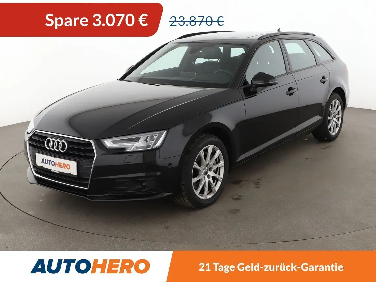 Audi A4 Avant 2.0 TDI Aut.*NAVI*CAM*ACC*VC*SHZ Schwarz - 1