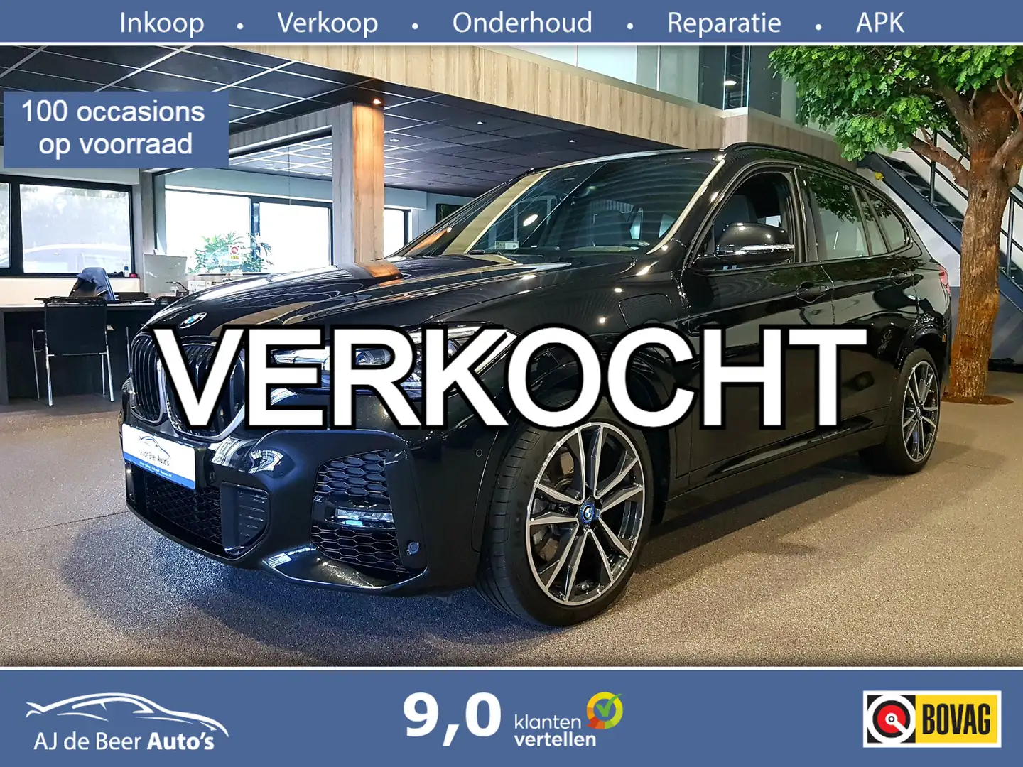 BMW X1 xDrive25e High Executive M-pakket Leder | HUD | Pa Zwart - 1