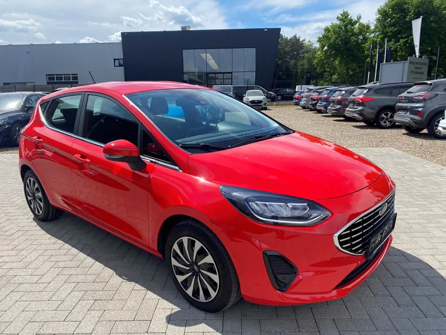 Ford Fiesta Titanium 1.0i 125PK Mhev: Apdat cruise, airco, nav Rojo - 1