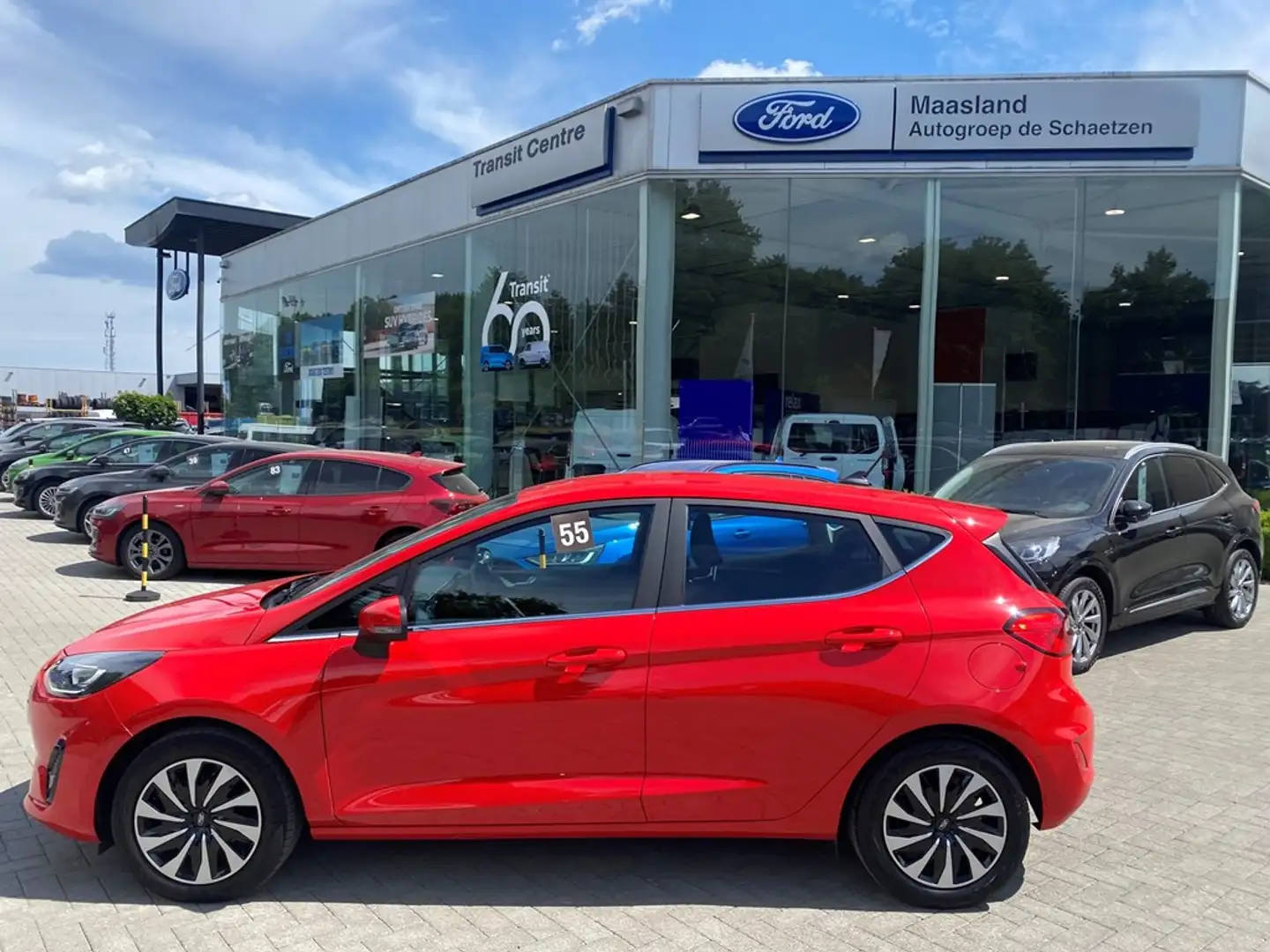 Ford Fiesta Titanium 1.0i 125PK Mhev: Apdat cruise, airco, nav Rojo - 2