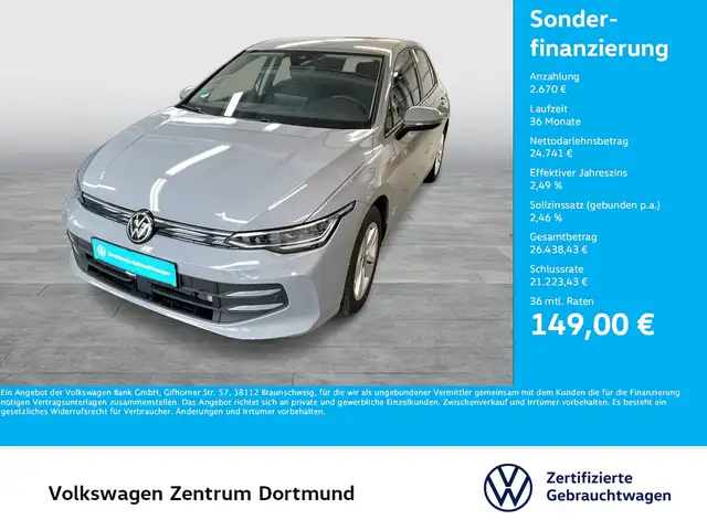 Volkswagen Golf VIII 1.5 eTSI LIFE FACELIFT CAM ACC CARPLAY