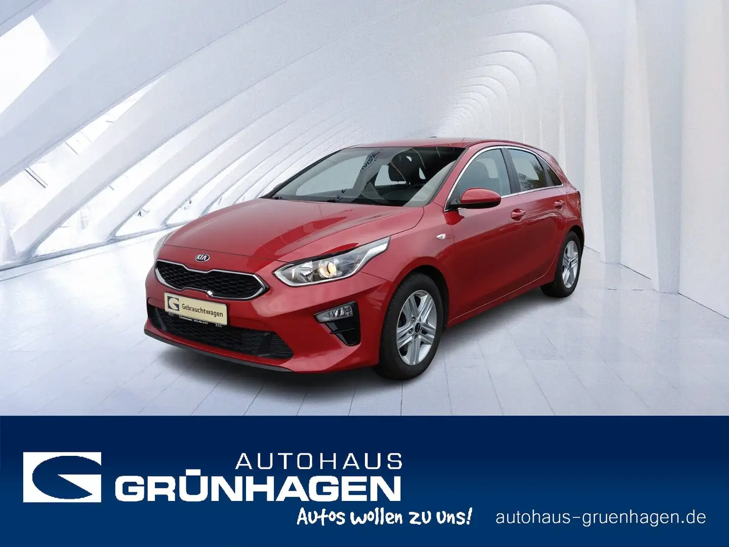 Kia Ceed / cee'd Ceed 1.4 TGDI Vision Navi-SHZ-GRA-Kamera-SpurAss Czerwony - 1