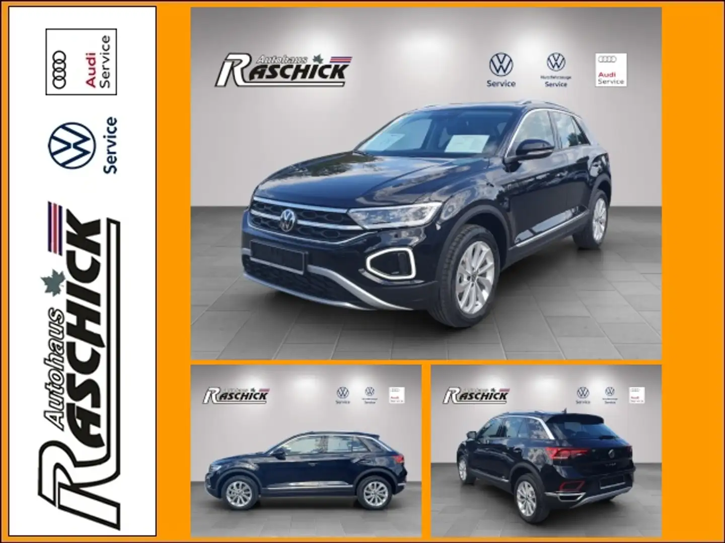 Volkswagen T-Roc Style 1.5 TSI DSG ACC Easy Open Kamera Klima Schwarz - 1