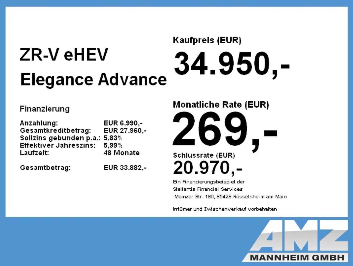 Honda ZR-V eHEV Elegance ACC+LED+Navi+Klima+Sitzheizung Zwart - 2