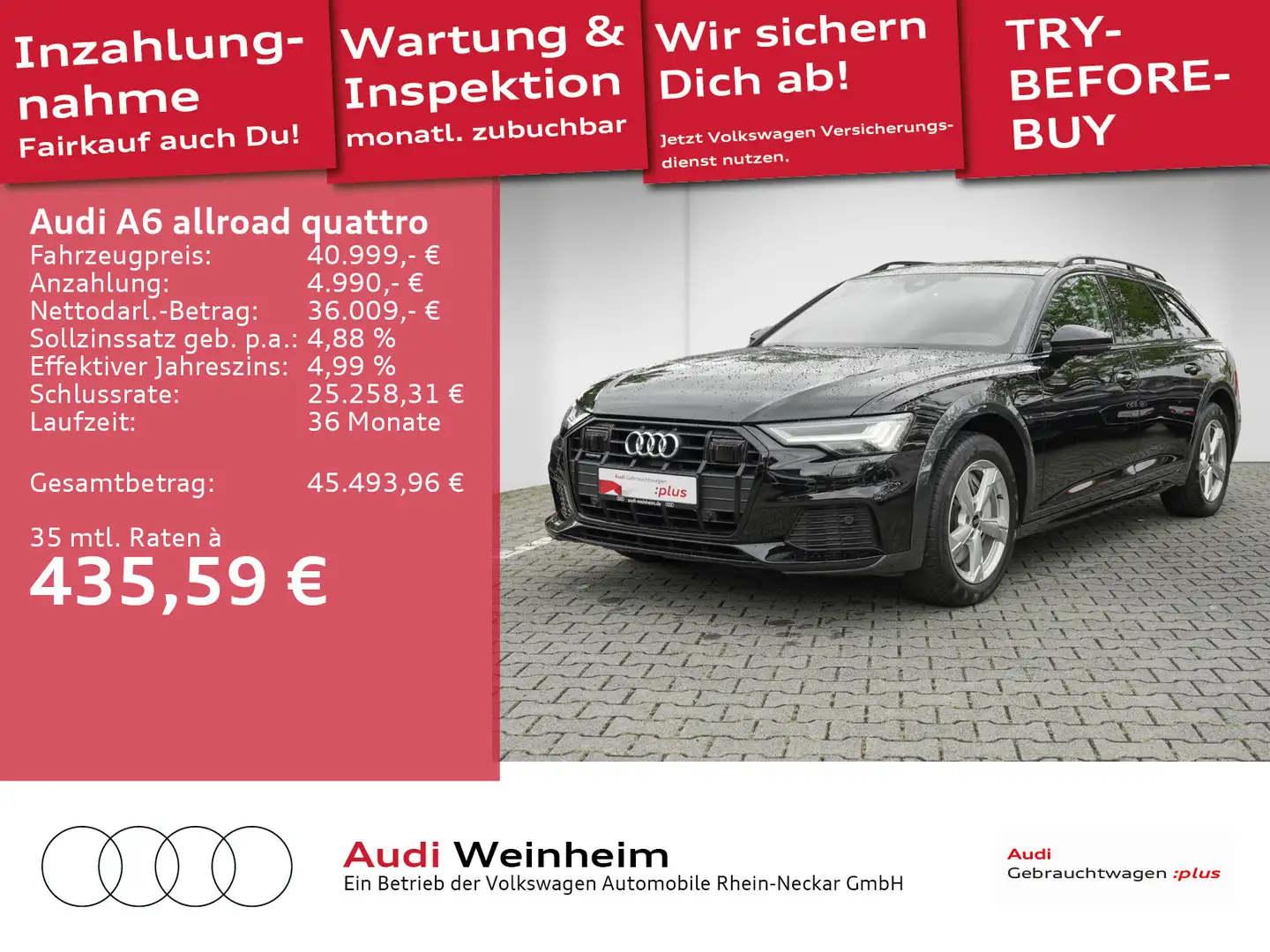 Audi A6 allroad 55 TDI Black-Paket HD Matrix Noir - 1
