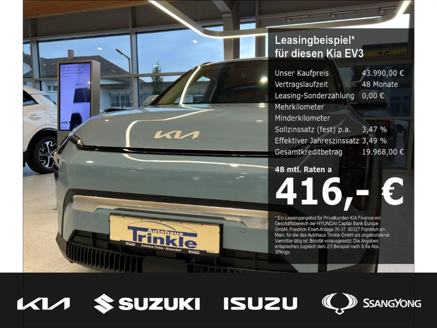 Kia EV3 81,4 KWH EARTH P3+P4+P4+P5+P7 Navi Leder 360 Kamer Grijs - 1