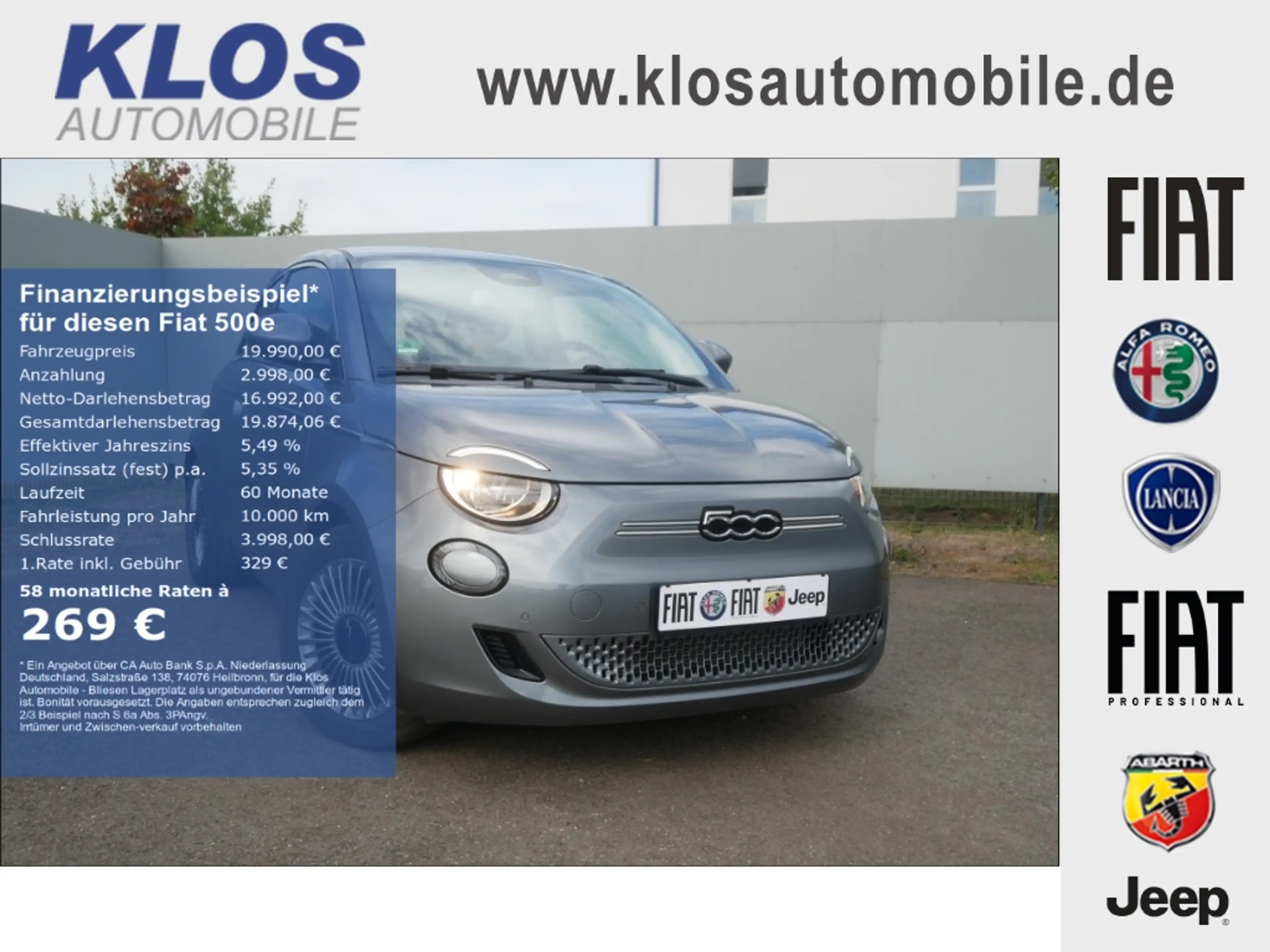 Fiat 500e AT 42 Kwh 118PS KOMFORT STYLE KAMERA SHZ ALU