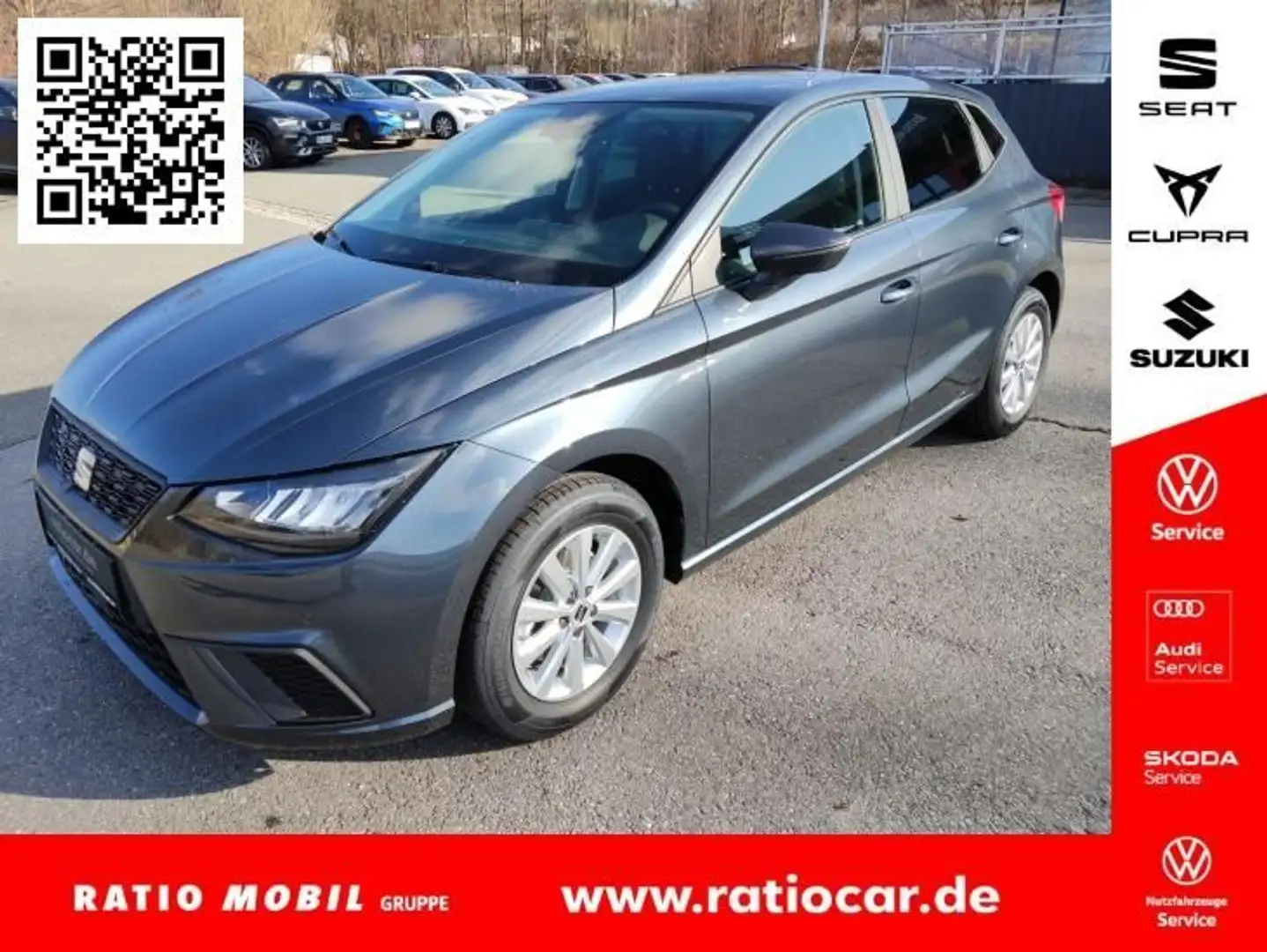 SEAT Ibiza IBIZA ROAD EDITION 1.0 TSI AHZV-VORB. SITZH. EPH Grau - 1