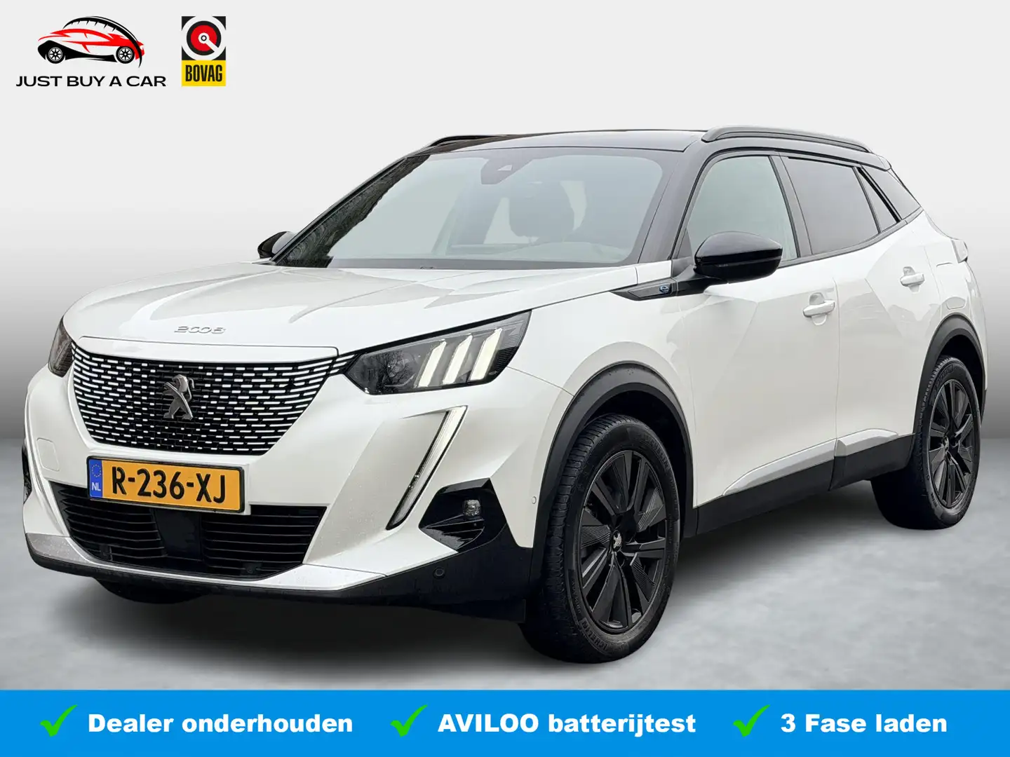 Peugeot e-2008 EV GT Pack 50 kWh SoH 90,9% / Warmtepomp / 3 Fase Blanc - 1