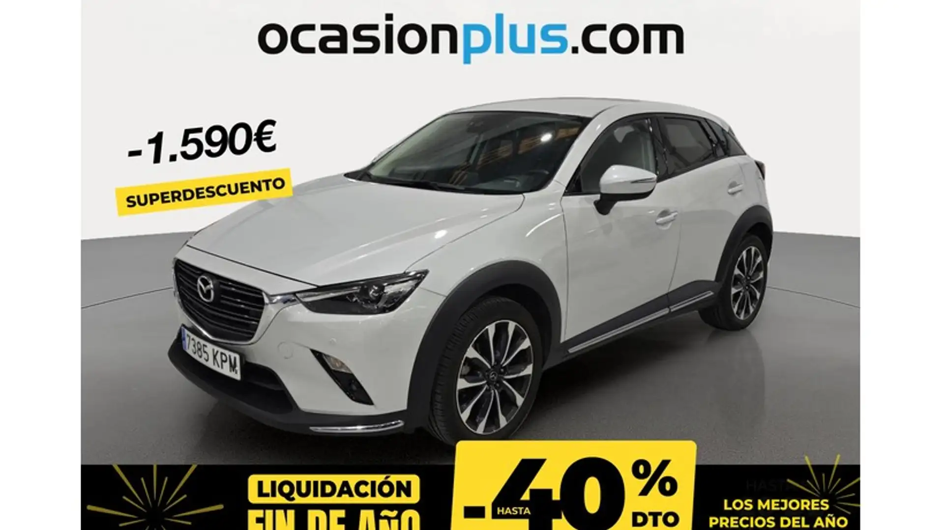 Mazda CX-3 2.0 Skyactiv-G Zenith 2WD 89kW Blanc - 1