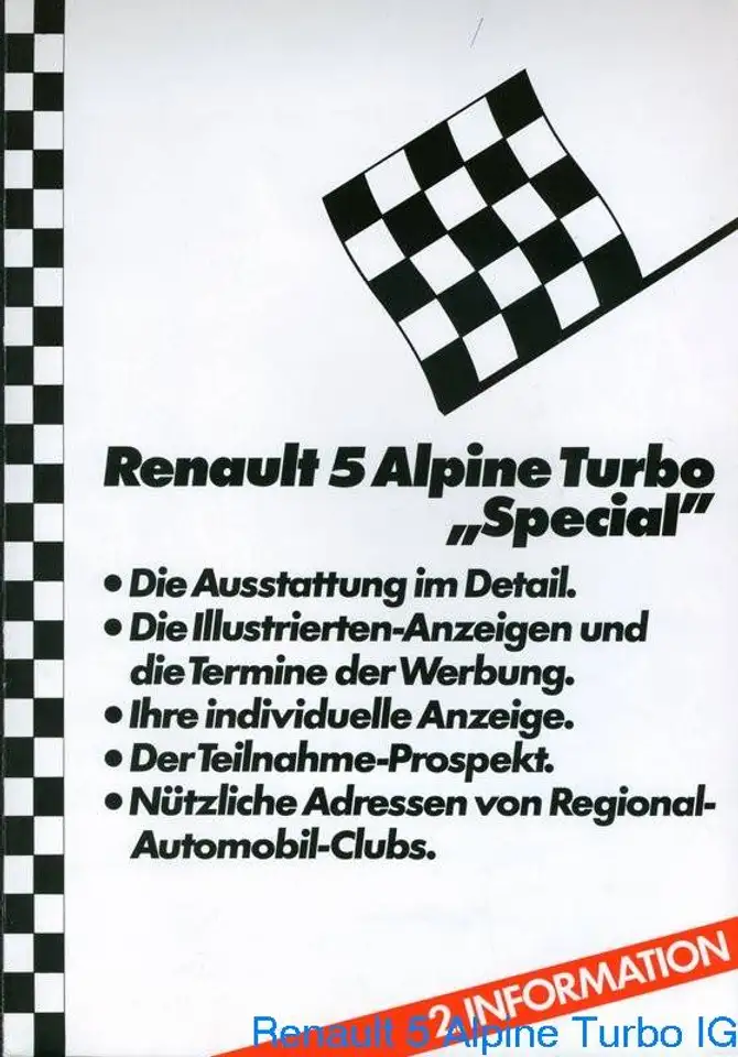 Renault R 5 Alpine Turbo Sondermodell Special, foto 11