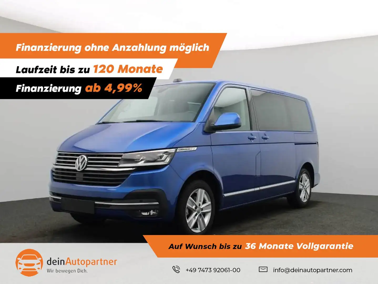 Volkswagen T6.1 Caravelle Caravelle 2.0 TDI Highline /NAVI/LED/LEDER/STHZ/RF Azul - 1