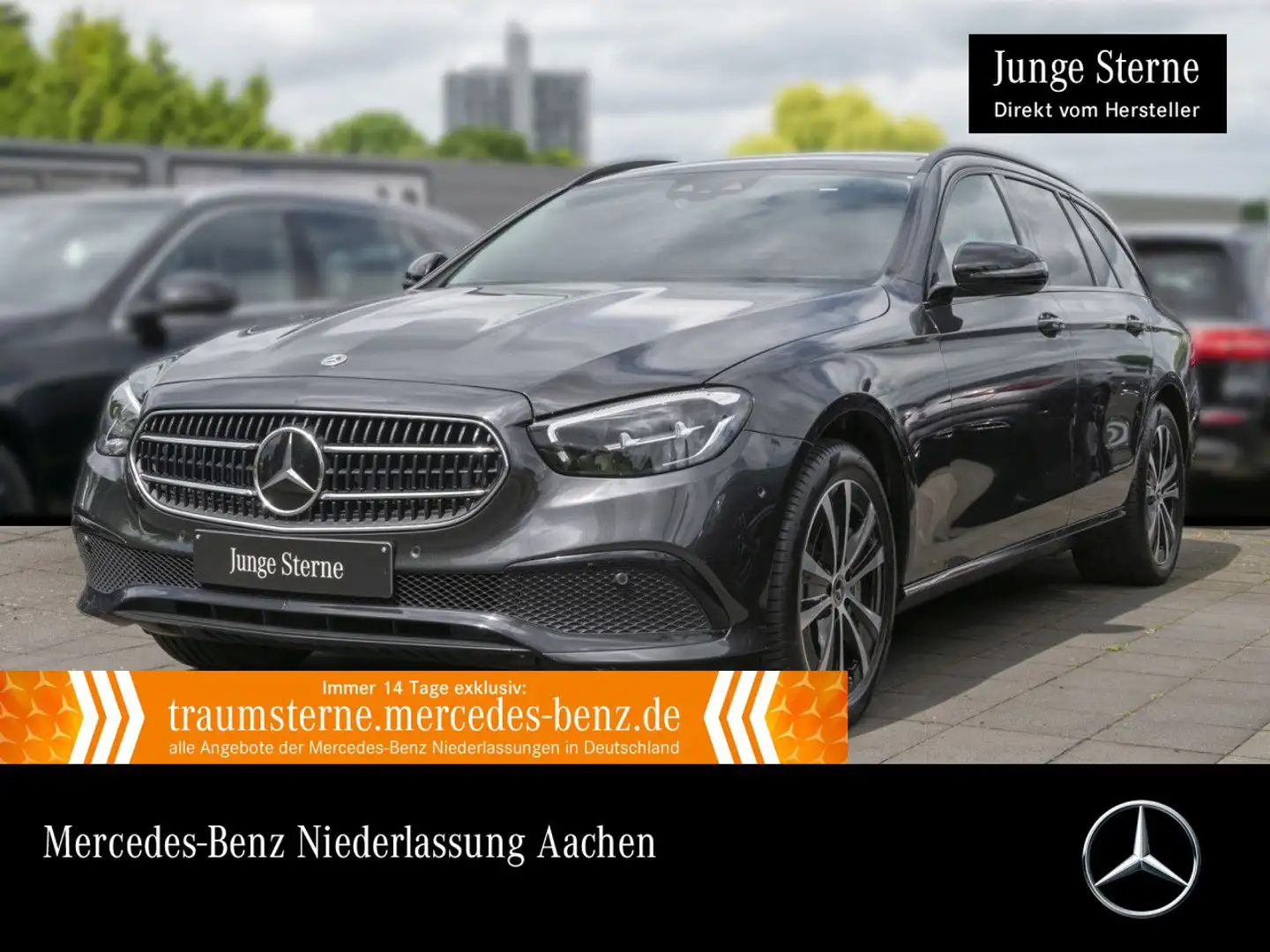 Mercedes-Benz E 300 de T 4M AVANTG+NIGHT+PANO+LED+FAHRASS+KAMERA Gris - 1