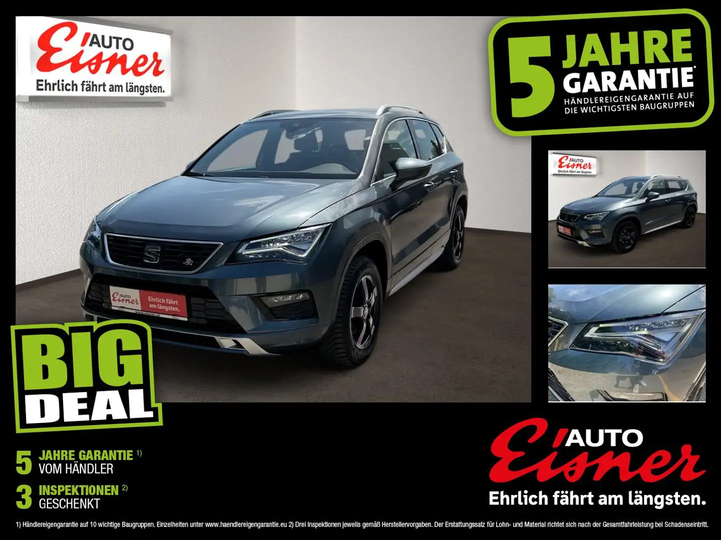 SEAT Ateca 15 TSI ACT FR 2xKlima ACC DynLicht Kam. Grau - 1