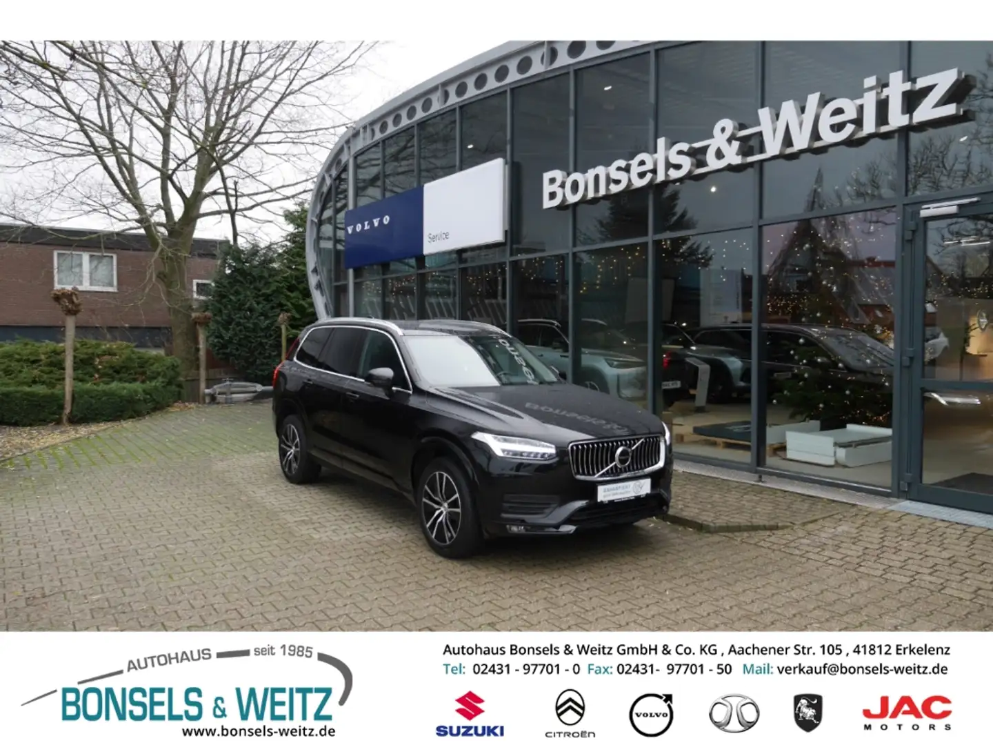 Volvo XC90 Momentum AWD AHK Navi 7-Sitzer Leder Sitzheizung Schwarz - 1