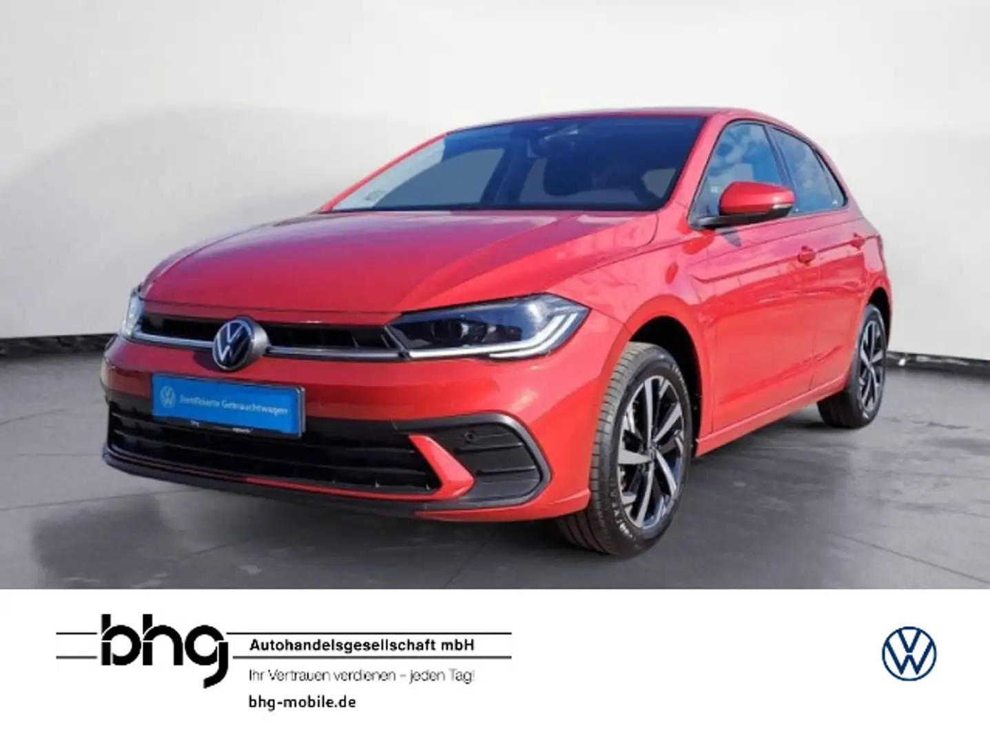 Volkswagen Polo 1.0 TSI DSG Navi ACC beats Virtual Keyless Rood - 1