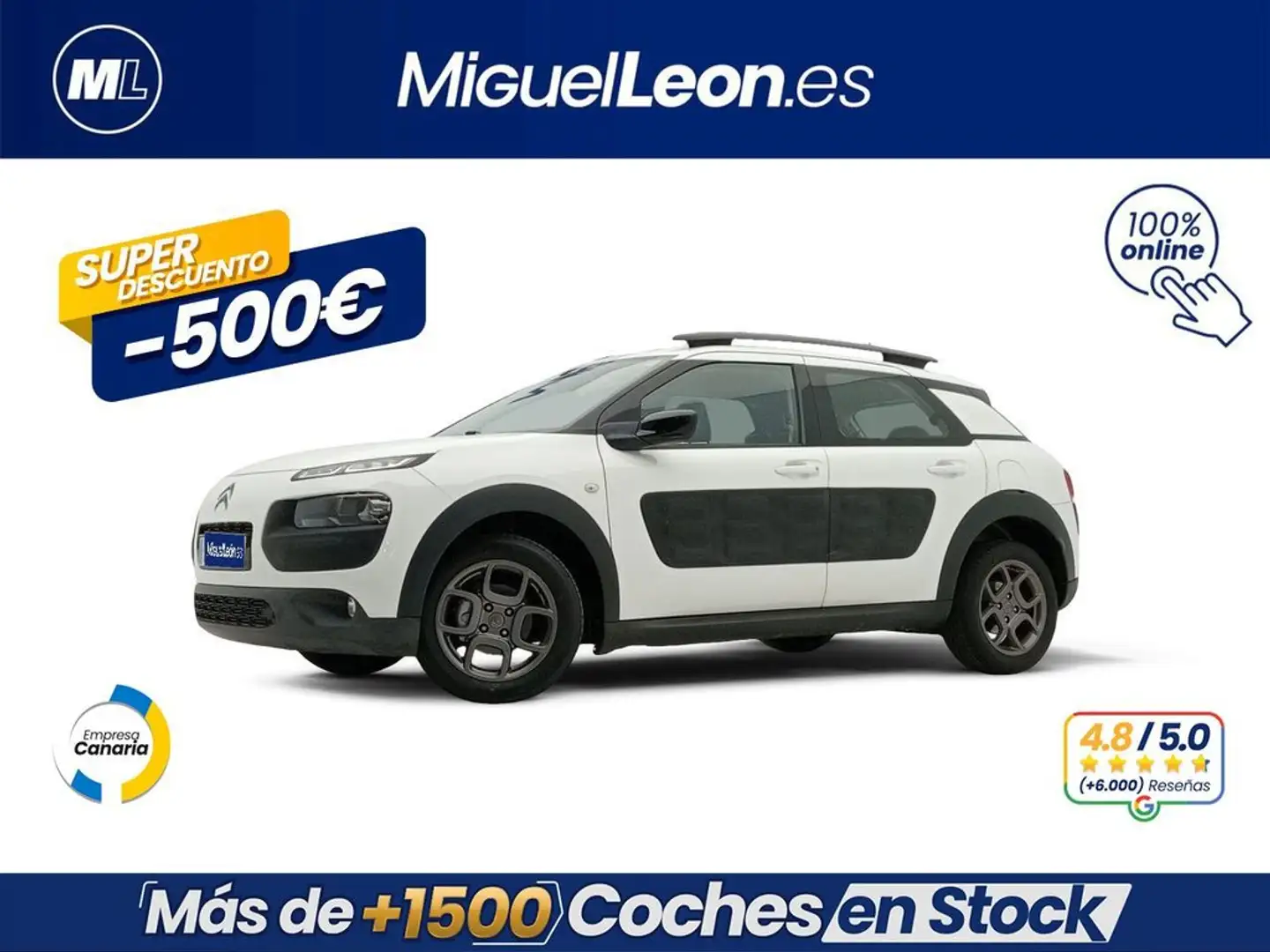Citroen C4 Cactus 1.2 PureTech S&S Feel Edition 110 Blanc - 1