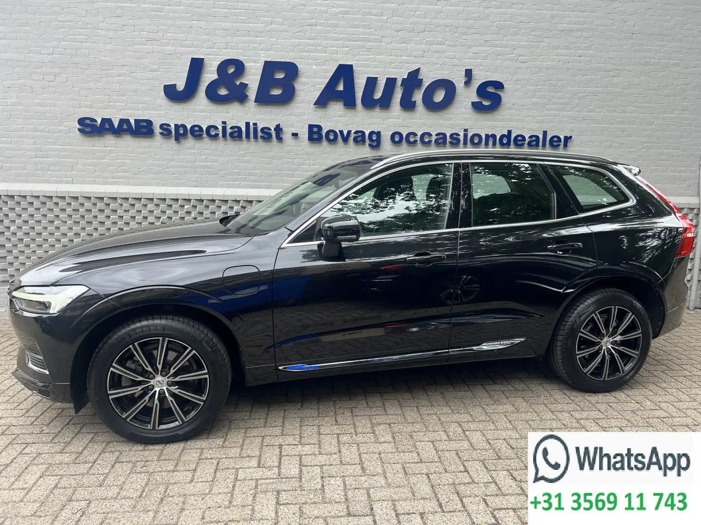 Volvo XC60 2.0 Recharge T8 AWD Inscription Leer BLIS BTW Auto Zwart - 1