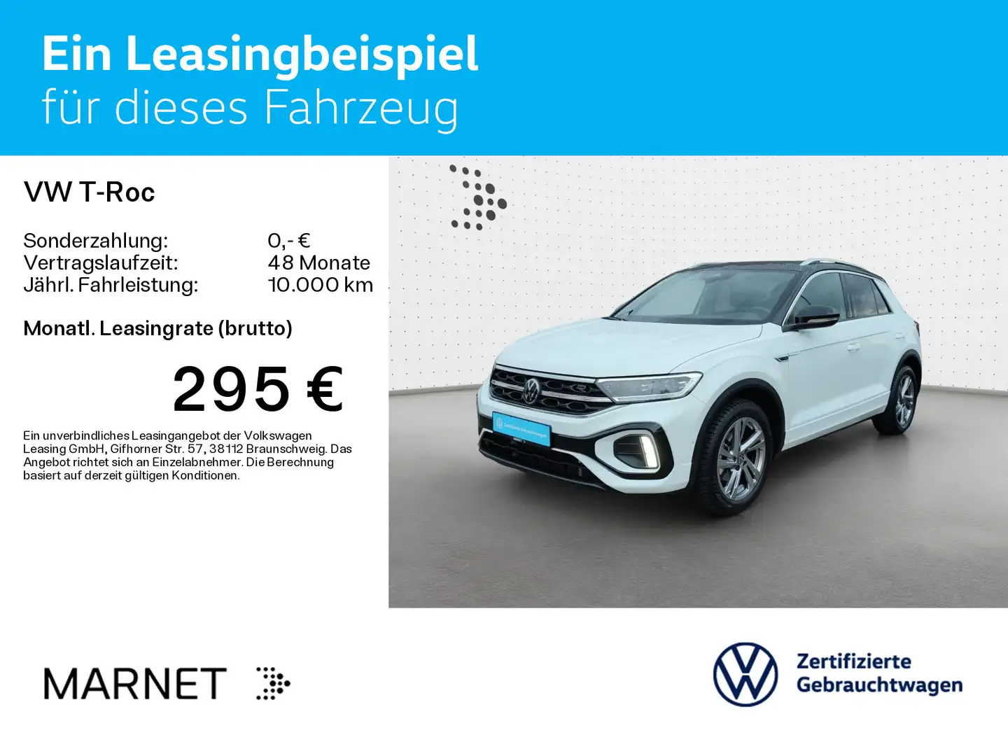 Volkswagen T-Roc T-ROC 1.5 TSI DSG R-LINE*NAVI*AHK*KAMERA*LED* Weiß - 2