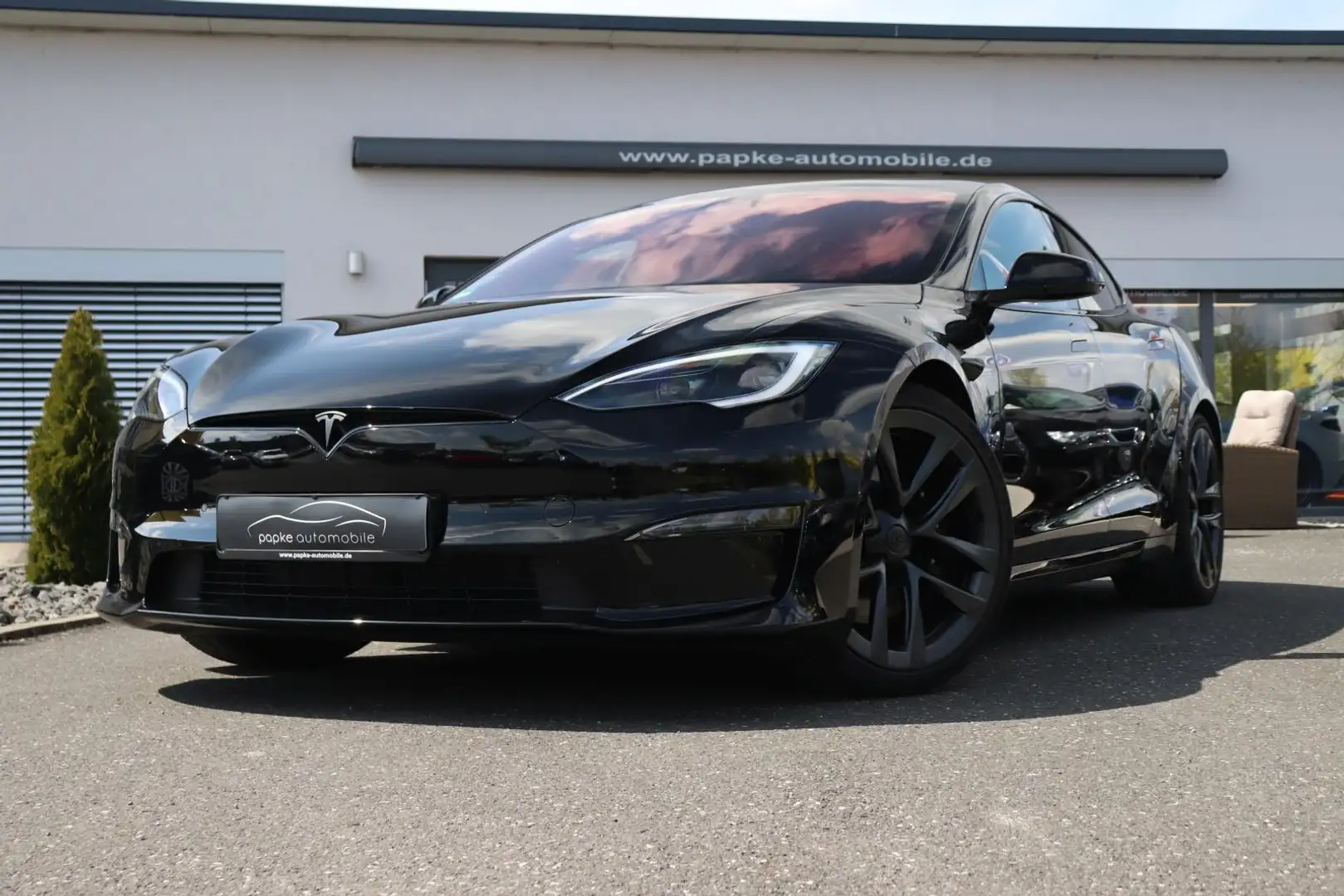 Tesla Model S Plaid Tri-Motor +21ZOLL+LUFT+MWST+YOKE++ Noir - 2