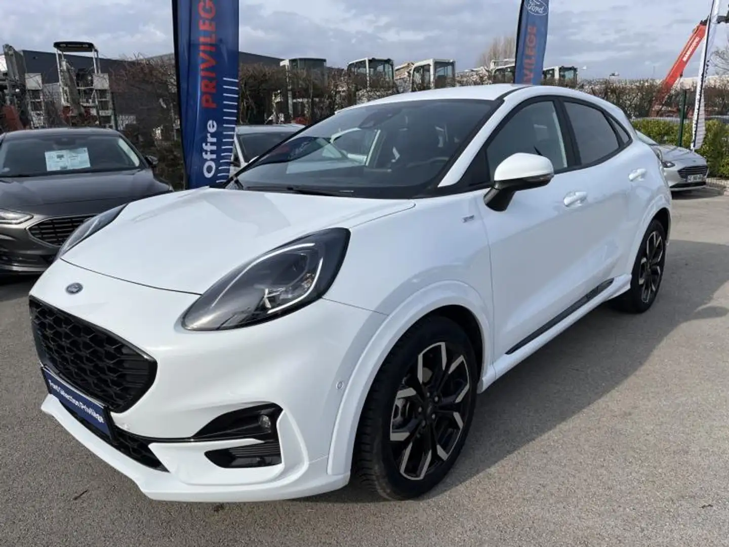 Ford Puma 1.0 EcoBoost 125ch S\u0026S mHEV ST-Line X Powersh Blanc - 1
