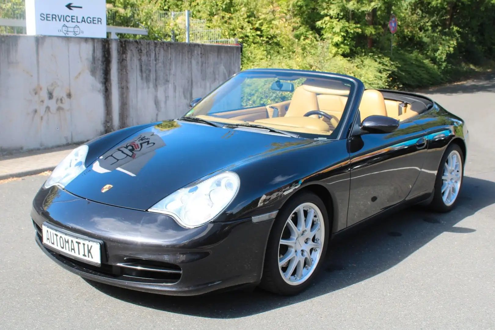 Porsche 996 Carrera 4 Cabriolet Automatik Deutschland Noir - 1