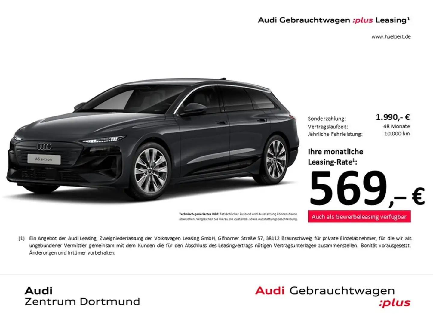 Audi A6 e-tron Avant performance advanced AHK ACC 20Z Grau - 1