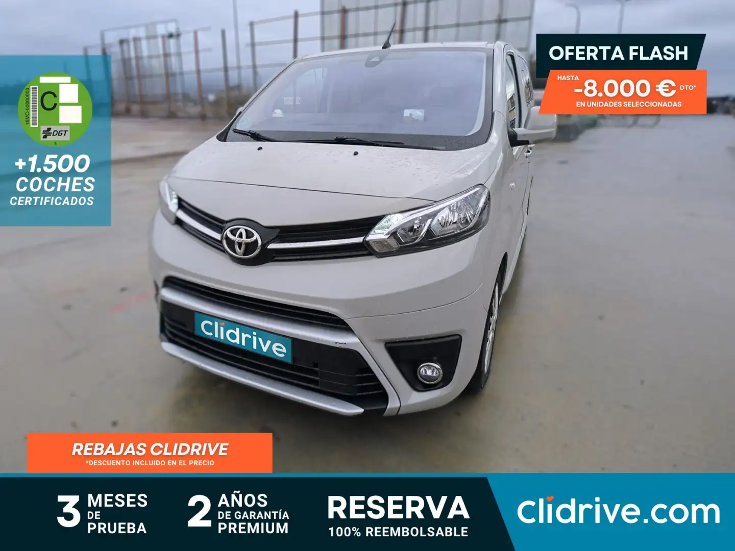 Toyota Proace Family Compact 1.6D 5pl. MID 115 Blanc - 1