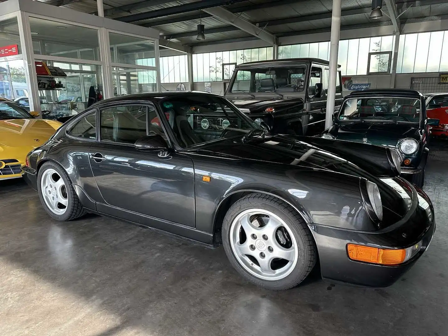 Porsche 964 Carrera 2 Coupé *schwarzmetallic* Raffleder* Negro - 2