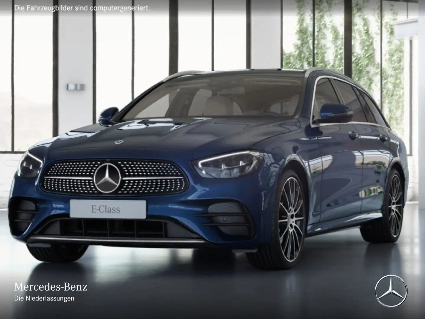 Mercedes-Benz E 400 d T 4M AMG+PANO+360+LED+BURMESTER+20"+HUD+9G Blau - 2