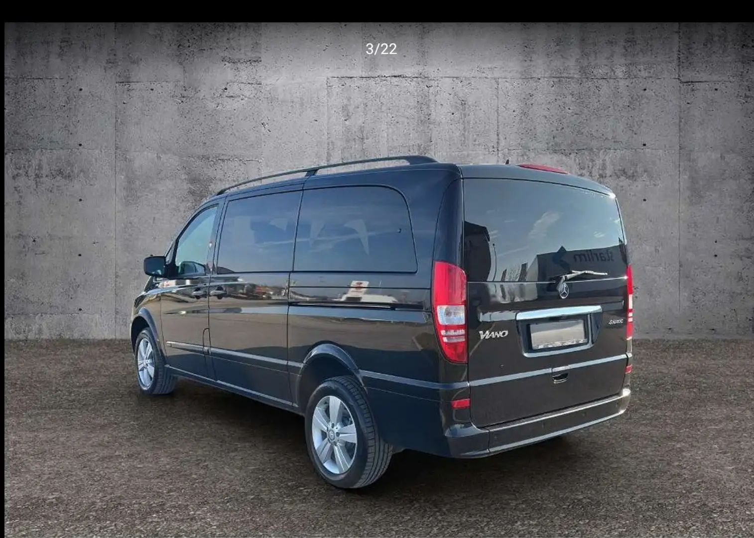 Mercedes-Benz Viano Avantgarde kompakt 2,2 CDI BlueEff. DPF 4MATIC Aut Schwarz - 2