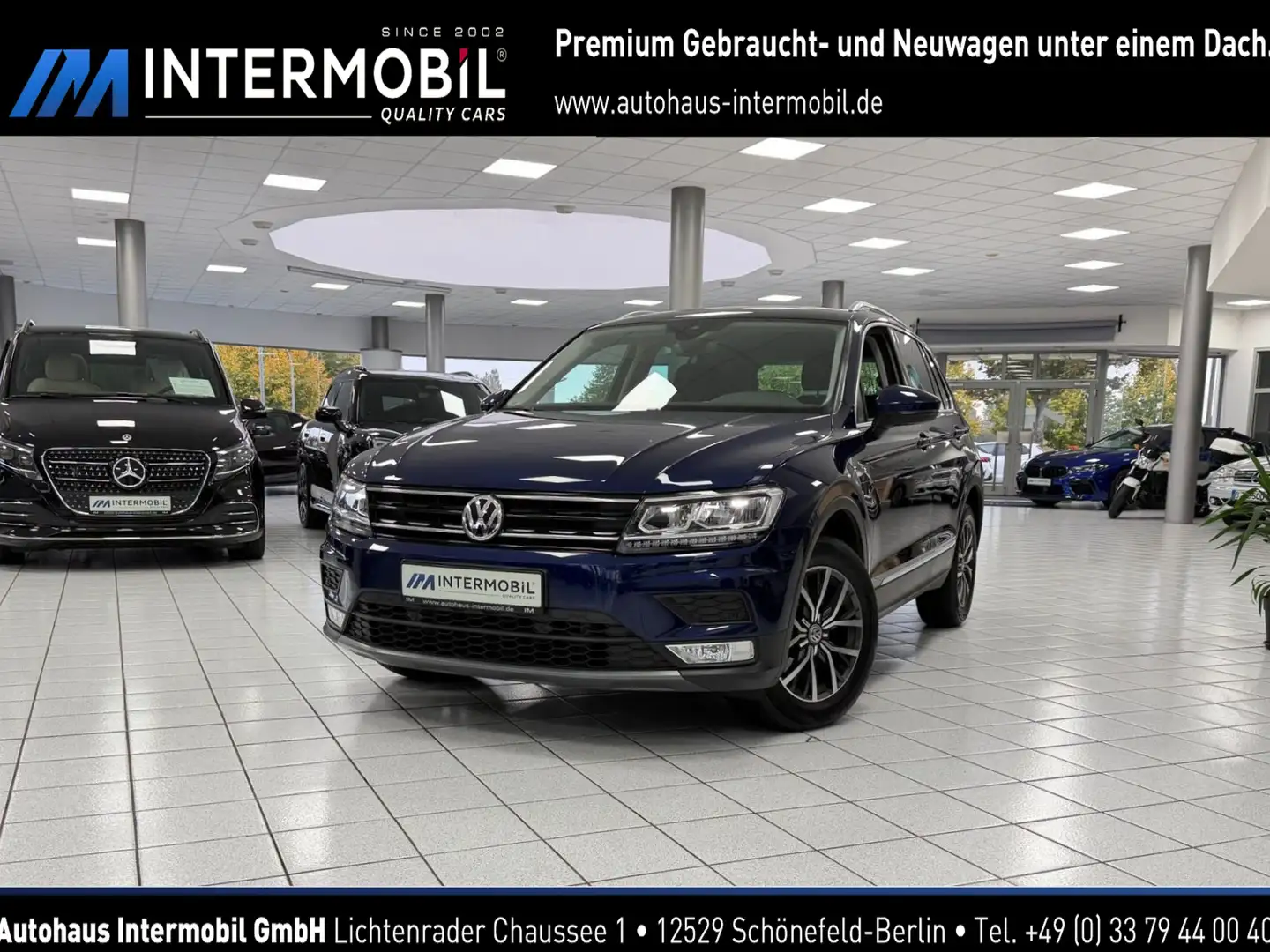 Volkswagen Tiguan 1.4 TSI Comfortline*LED*AID*ACC*TOTW*AHK* Bleu - 1