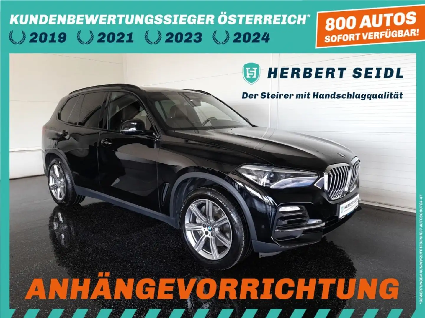 BMW X5 45e "INDIVIDUAL" 4x4 PHEV Aut. *INDIVIDUALLEDER / 20 ZOLL / VOLL LED / ACC / NAVI / AHV & 360° KAMERA / HK-SOUND* Schwarz - 1