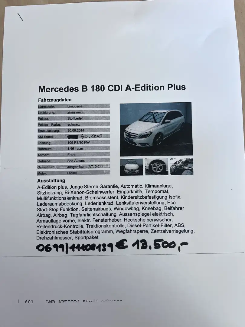 Mercedes-Benz B 180 CDI A-Edition Plus Aut. PLUS - 1