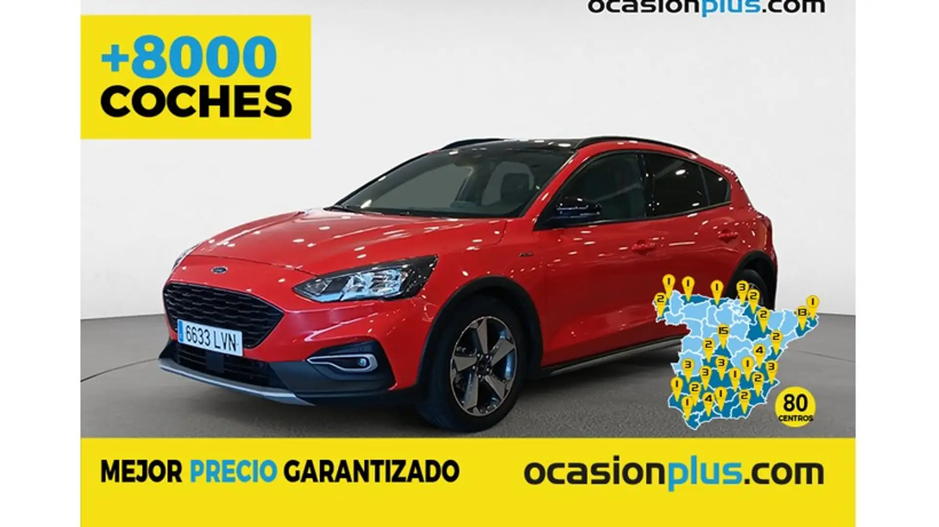 Ford Focus 1.0 Ecoboost MHEV Active X 125 Rouge - 1
