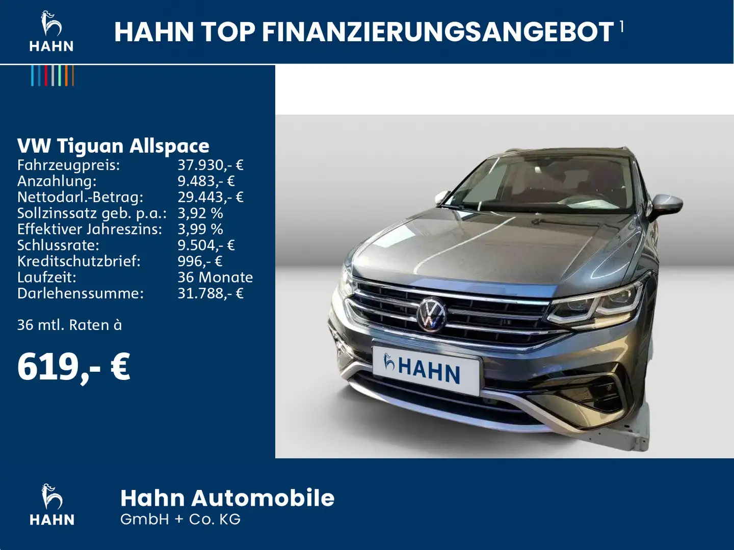 Volkswagen Tiguan Allspace 2.0TSI DSG 4Mo Elegance DCC 7-Si Grau - 2