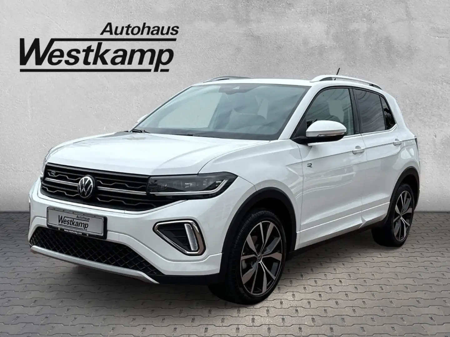 Volkswagen T-Cross R-Line 1.0 TSI DSG Anh.Kpl. IQ-Light-Matrix Bianco - 1