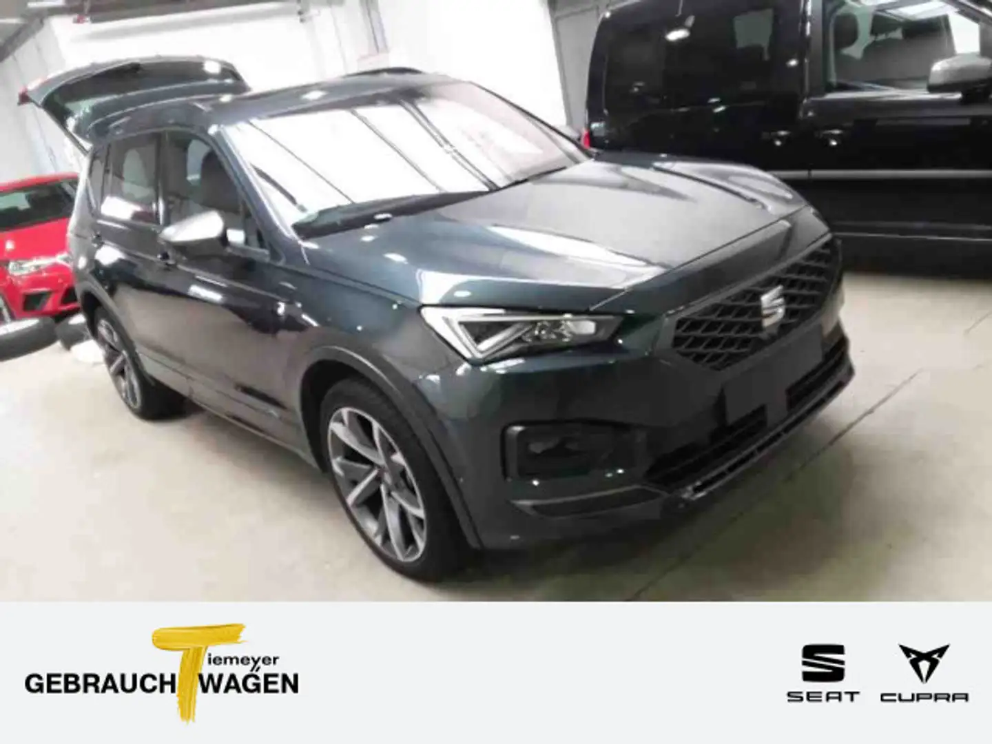 SEAT Tarraco 2.0 TDI DSG 4D FR-LINE LM20 PANO AHK ST. Grün - 1