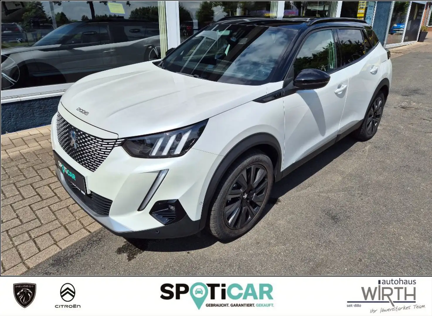 Peugeot 2008 GT Pack Elektro 136 LEDER+NAVI+PANORAMA Blanc - 1