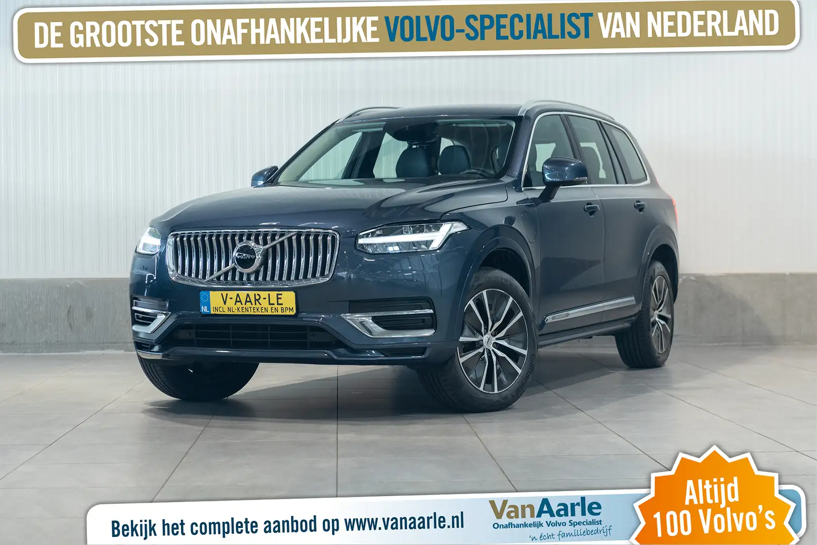 Volvo XC90 T8 Aut. Momentum Leder ACC 390pk Blauw - 1
